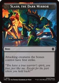 Slash, The Dark Mirror - Commander: Teenage Mutant Ninja Turtles - Magic: The Gathering card