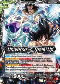 Son Goku, Android 17, & Frieza // Universe 7 Team-Up - Three Glorious Fighters - Dragon Ball Super: Masters card