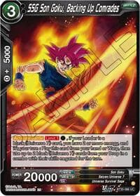SSG Son Goku, Backing Up Comrades - Three Glorious Fighters - Dragon Ball Super: Masters card