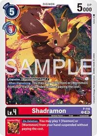 Shadramon - P-110 (Reprint) - Advanced Booster Digimon Generation - Digimon Card Game card