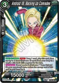 Android 18, Backing Up Comrades - Three Glorious Fighters - Dragon Ball Super: Masters card