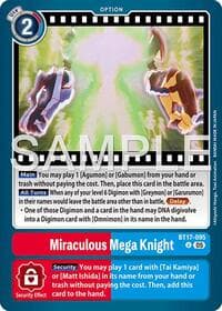Miraculous Mega Knight (Reprint) - Advanced Booster Digimon Generation - Digimon Card Game card