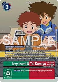 Izzy Izumi & Tai Kamiya (Alternate Art) - Advanced Booster Digimon Generation - Digimon Card Game card