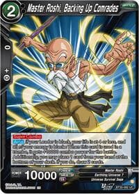 Master Roshi, Backing Up Comrades - Three Glorious Fighters - Dragon Ball Super: Masters card