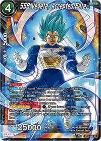 SSB Vegeta, Accepted Fate - Three Glorious Fighters - Dragon Ball Super: Masters card
