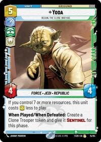 Yoda - Begun, the Clone War Has - Twin Suns - Star Wars: Unlimited card