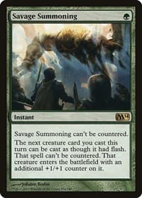 Savage Summoning - Magic 2014 (M14) - Magic: The Gathering card