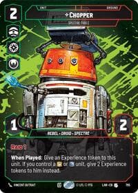 Chopper - Spectre Three (Prestige) - A Lawless Time - Star Wars: Unlimited card