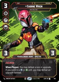 Sabine Wren - Spectre Five (Prestige) - A Lawless Time - Star Wars: Unlimited card