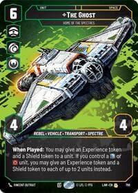 The Ghost - Home of the Spectres (Prestige) - A Lawless Time - Star Wars: Unlimited card