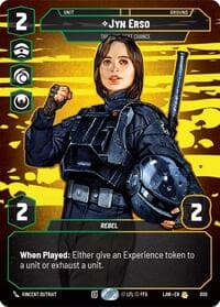 Jyn Erso - Take the Next Chance (Prestige) - A Lawless Time - Star Wars: Unlimited card