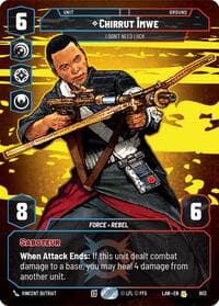 Chirrut Imwe - I Don't Need Luck (Prestige) - A Lawless Time - Star Wars: Unlimited card