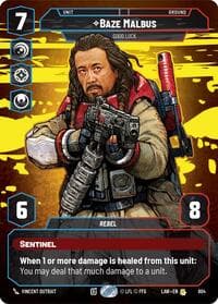Baze Malbus - Good Luck (Prestige) - A Lawless Time - Star Wars: Unlimited card