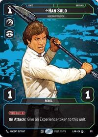 Han Solo - Hibernation Sick (Prestige) - A Lawless Time - Star Wars: Unlimited card