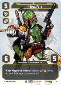 Boba Fett - For a Price (Prestige) - A Lawless Time - Star Wars: Unlimited card