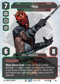 Maul - Master of the Shadow Collective (Prestige) - A Lawless Time - Star Wars: Unlimited card