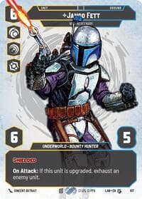 Jango Fett - Wily Mercenary (Prestige) - A Lawless Time - Star Wars: Unlimited card