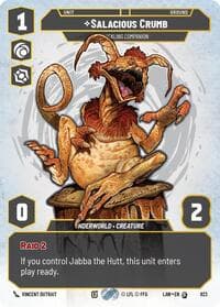 Salacious Crumb - Cackling Companion (Prestige) - A Lawless Time - Star Wars: Unlimited card
