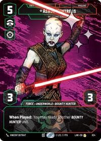 Asajj Ventress - Reluctant Hunter (Prestige Foil) - A Lawless Time - Star Wars: Unlimited card