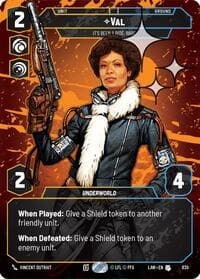 Val - It's Been a Ride, Babe (Prestige Foil) - A Lawless Time - Star Wars: Unlimited card