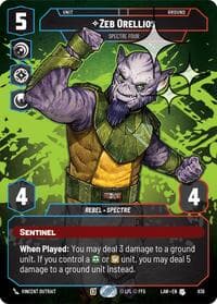 Zeb Orellios - Spectre Four (Prestige Foil) - A Lawless Time - Star Wars: Unlimited card