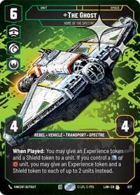 The Ghost - Home of the Spectres (Prestige Foil) - A Lawless Time - Star Wars: Unlimited card