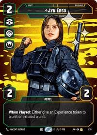 Jyn Erso - Take the Next Chance (Prestige Foil) - A Lawless Time - Star Wars: Unlimited card