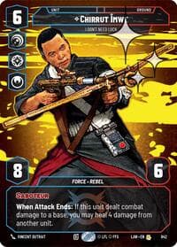 Chirrut Imwe - I Don't Need Luck (Prestige Foil) - A Lawless Time - Star Wars: Unlimited card