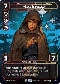 Luke Skywalker - Profit or Be Destroyed (Prestige Foil) - A Lawless Time - Star Wars: Unlimited card