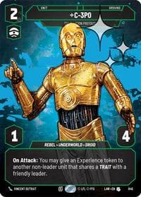 C-3PO - Translation Protocol (Prestige Foil) - A Lawless Time - Star Wars: Unlimited card