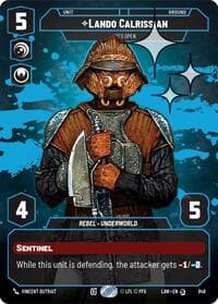 Lando Calrissian - Eyes Open (Prestige Foil) - A Lawless Time - Star Wars: Unlimited card