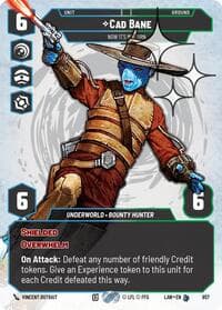 Cade Bane - Now It's My Turn (Prestige Foil) - A Lawless Time - Star Wars: Unlimited card