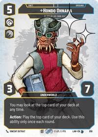 Hondo Ohnaka - Plays By His Own Rules (Prestige Foil) - A Lawless Time - Star Wars: Unlimited card