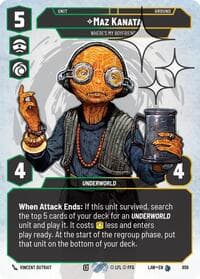 Maz Kanata - Where's My Boyfriend? (Prestige Foil) - A Lawless Time - Star Wars: Unlimited card