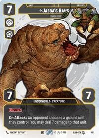 Jabba's Rancor - Snack Time! (Prestige Foil) - A Lawless Time - Star Wars: Unlimited card