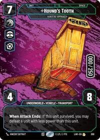 Hound's Tooth - Hunters' Approach (Serialized) - A Lawless Time - Star Wars: Unlimited card