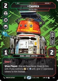 Chopper - Spectre Three (Serialized) - A Lawless Time - Star Wars: Unlimited card