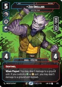 Zeb Orellios - Spectre Four (Serialized) - A Lawless Time - Star Wars: Unlimited card