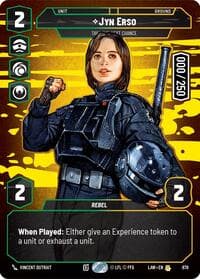 Jyn Erso - Take the Next Chance (Serialized) - A Lawless Time - Star Wars: Unlimited card