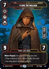 Luke Skywalker - Profit or Be Destroyed (Serialized) - A Lawless Time - Star Wars: Unlimited card