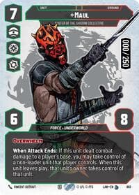 Maul - Master of the Shadow Collective (Serialized) - A Lawless Time - Star Wars: Unlimited card