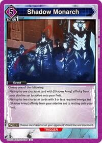 Shadow Monarch - UE17BT: SOLO LEVELING - Union Arena card
