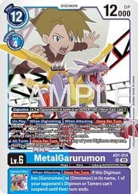 MetalGarurumon - Advanced Booster Digimon Generation - Digimon Card Game card