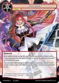 Firestorm - Masterpiece Collection 03 "Dimensional Hope" - Force of Will card