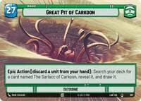 Great Pit of Carkoon (Hyperspace) - A Lawless Time - Star Wars: Unlimited card