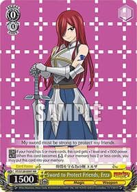 Sword to Protect Friends, Erza - FAIRY TAIL 100 YEARS QUEST - Weiss Schwarz card