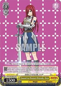 Sword to Protect Friends, Erza (SR) - FAIRY TAIL 100 YEARS QUEST - Weiss Schwarz card