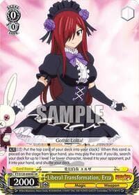 Liberal Transformation, Erza (SR) - FAIRY TAIL 100 YEARS QUEST - Weiss Schwarz card