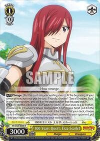 100 Years Quest, Erza Scarlet - FAIRY TAIL 100 YEARS QUEST - Weiss Schwarz card