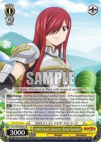 100 Years Quest, Erza Scarlet (SR) - FAIRY TAIL 100 YEARS QUEST - Weiss Schwarz card